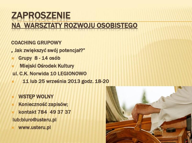 Warsztaty rozwoju osobistego