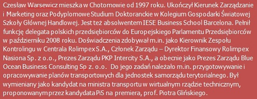 Czesław warsewicz, kandydat na wójta gm. Jabłonna