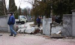 Wypadek przy legionowskim cmentarzy (fot. I. Wymazał)
