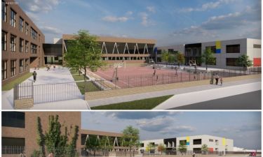 2 koncepcja architektoniczna Zespołu Szkolnego w Jabłonnie fot. Urząd Gminy Jabłonna