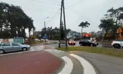 Niebezpieczne sytacje drogowe na skrzyżowaniu Mireckiego i Alei Legionów w Legionowie fot. GP 6