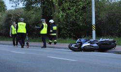 Wypadek motocyklisty (zdjęcie ilustracyjne, fot. arch. GP)
