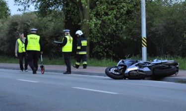 Wypadek motocyklisty (zdjęcie ilustracyjne, fot. arch. GP)