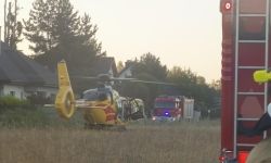 Interwencja służb ratowniczych w Skubiance (fot. Ewa Godlewska) 1