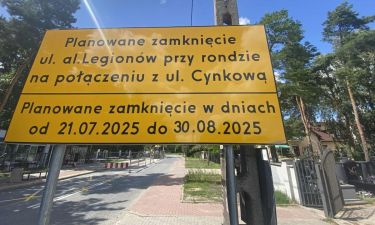 Utrudnieia drogowe w Alei Legionów